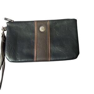 Stone Mountain Accessories Black Wristlet with Brown Accent
